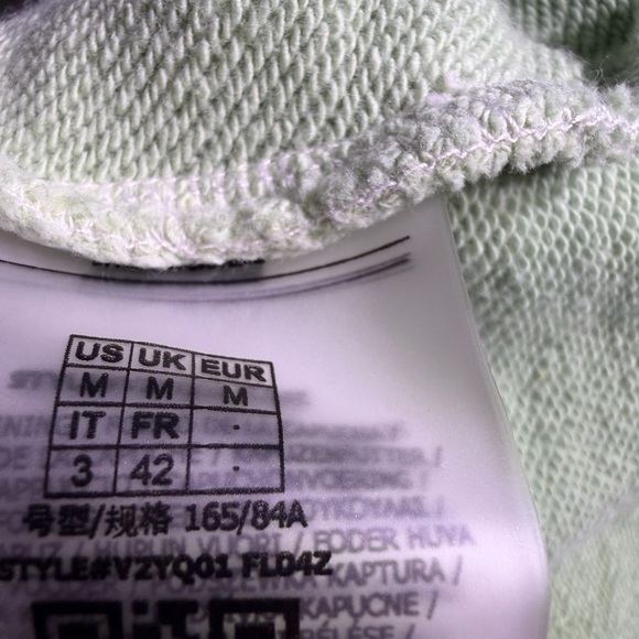 Guess Green and White Ombre Cropped Hoodie - Picture 8 of 8